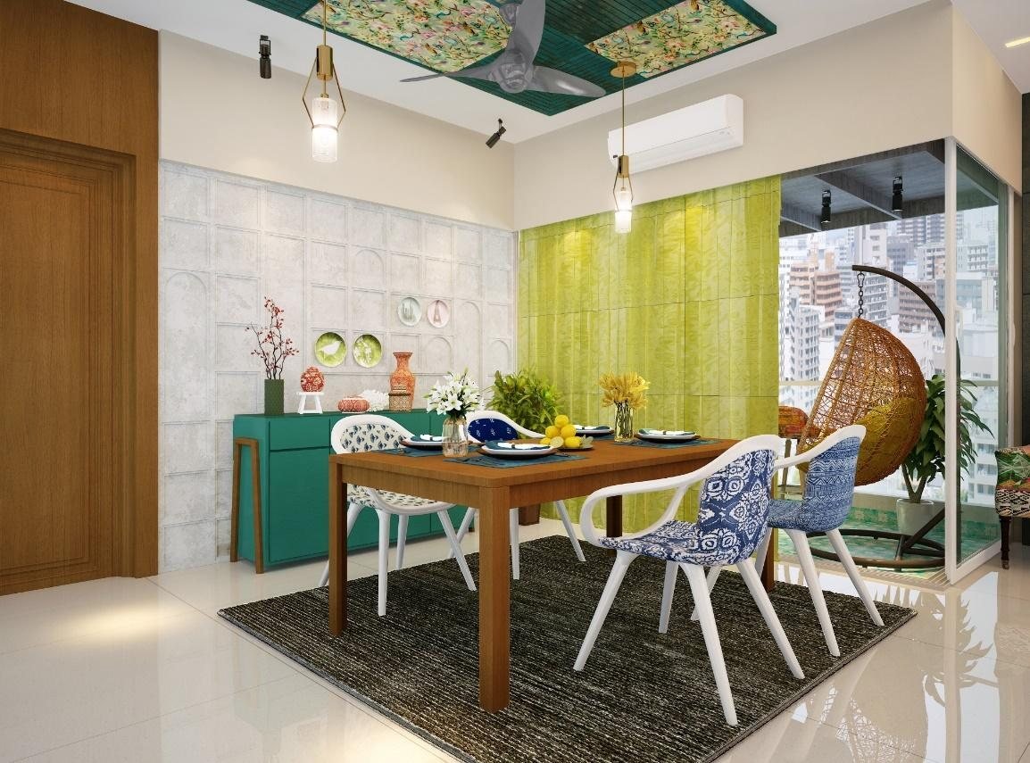 Living room render detail, Aadesh Bandekar Residence