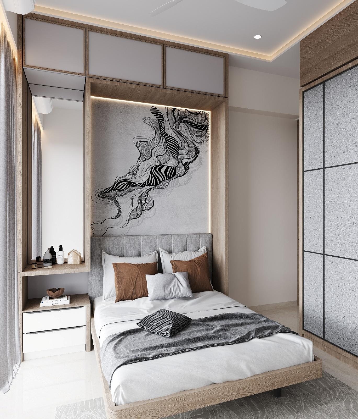 Mohite Residence bedroom interior