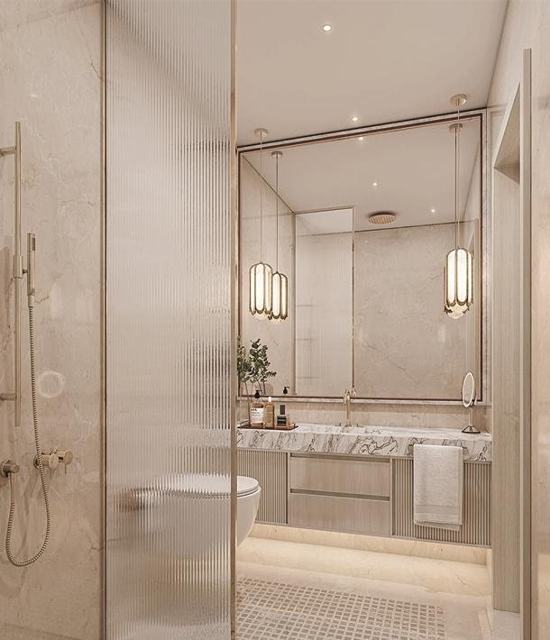 Show flat bathroom interior in Mahalaxmi